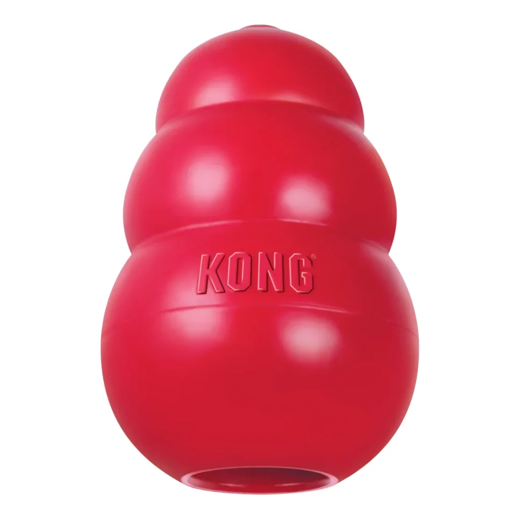 KONG Classic • snackbal rubber rood • L