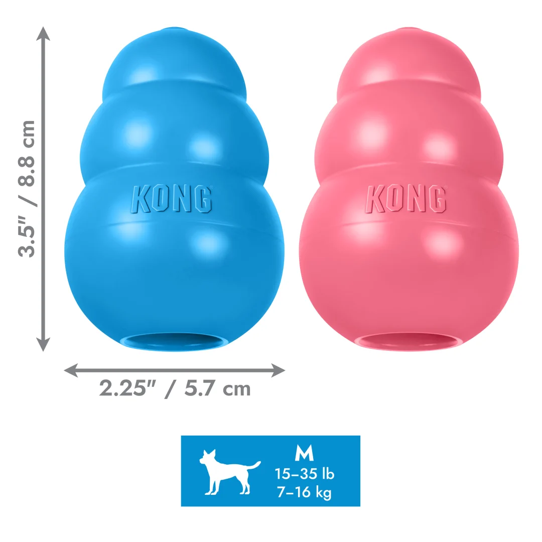 KONG Puppy • snackbal rubber • M - Afbeelding 2