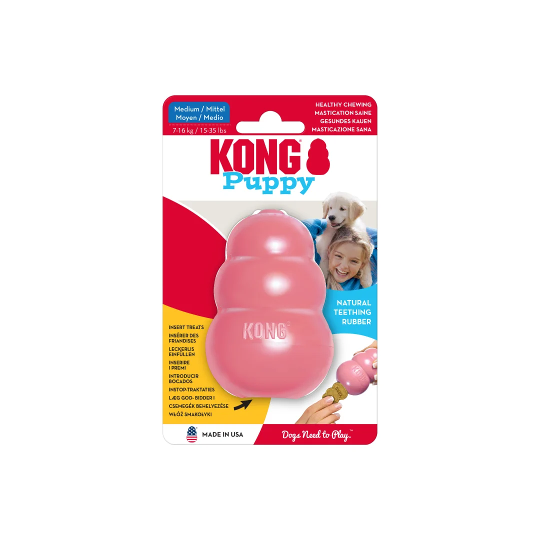 KONG Puppy • snackbal rubber • M - Afbeelding 4