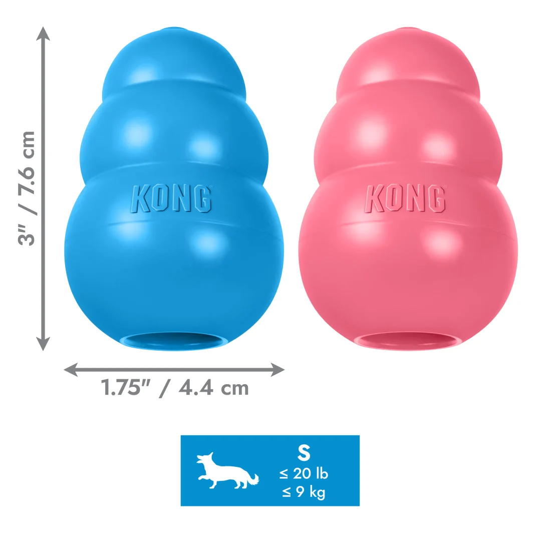KONG Puppy • snackbal rubber • S - Afbeelding 2